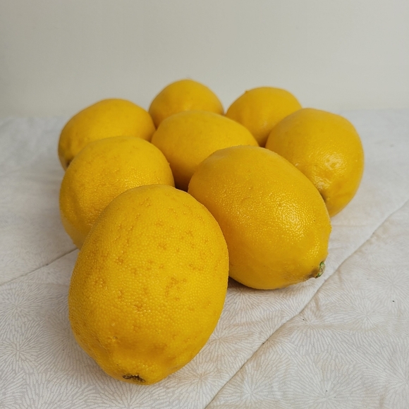 Lot Of 8 Faux Yellow Lemons Approximately 3 x 2 Each Home Decor Staging Color - Picture 1 of 7